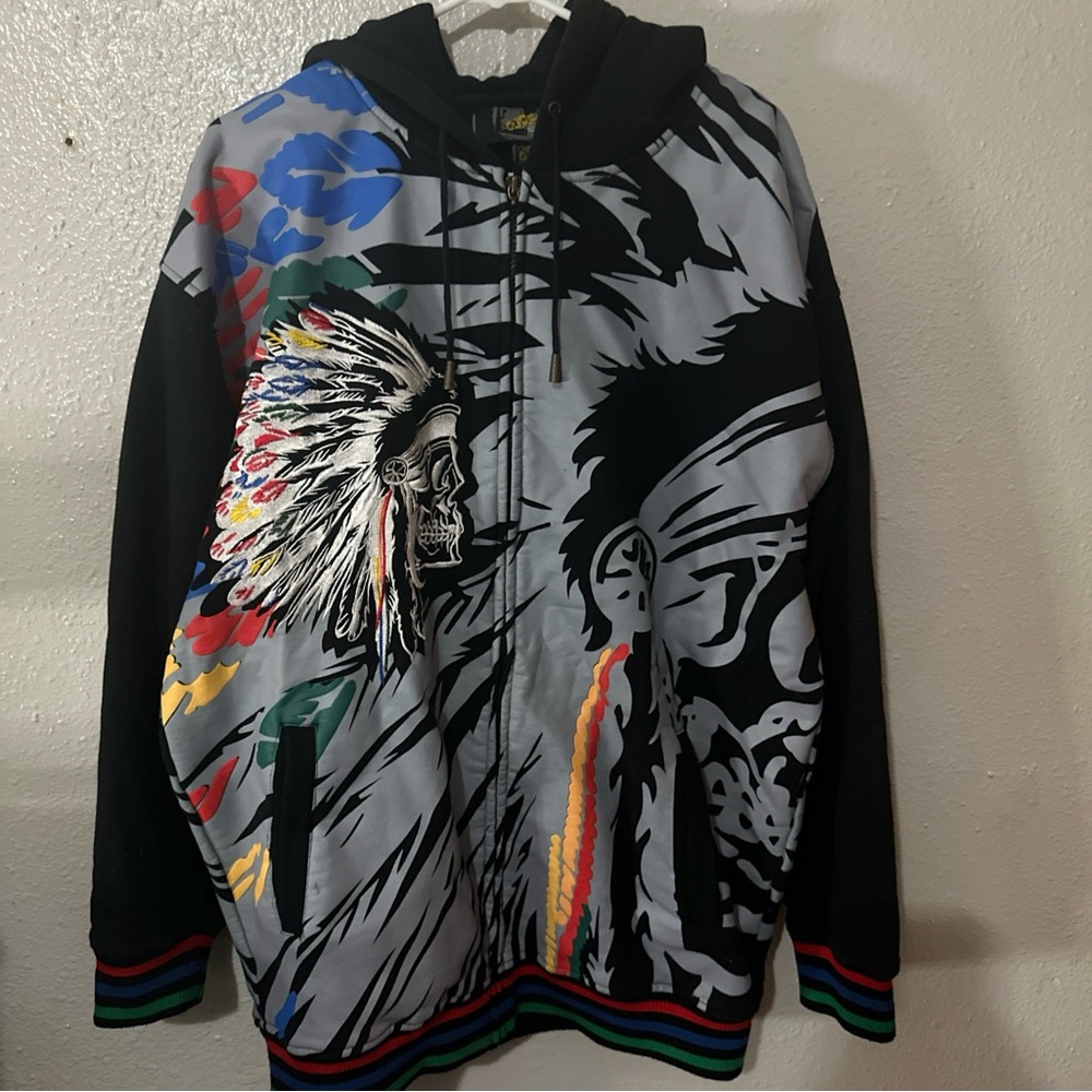 Dopamine skater‎ grunge Graphic Hoodie with Native American Design